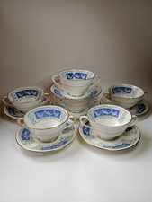 Coalport Revelry Blue Cherubs