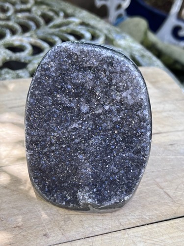 Amethyst black purple cluster - black,