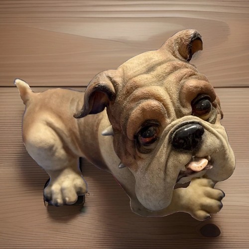 Vintage english bulldog resin - vintage,