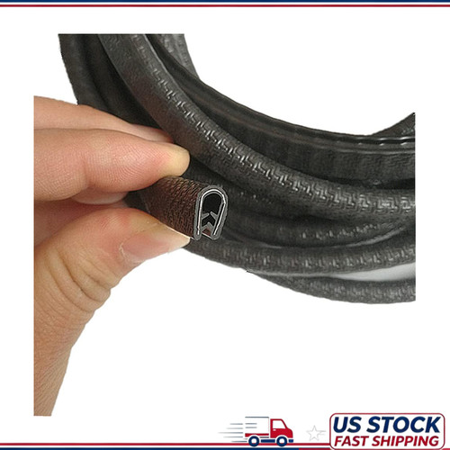 Black pvc edge trim - black,