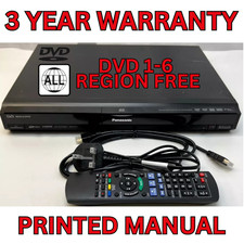 Panasonic DMR-EX77 Freeview DVD Recorder with 160GB HDD HDMI Remote Multi Region