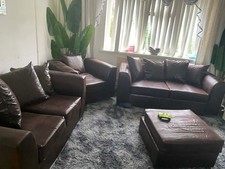 leather sofa set 3 2 1 new !!