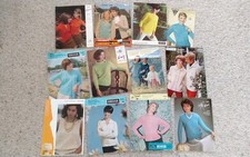 12 Vintage  ladies Knitting Patterns:  60s, 70s, tops, DK, 4 ply FREEPOST