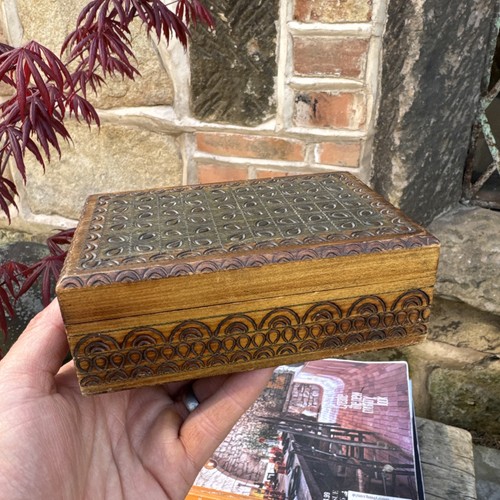 Vintage wooden storage box - storage,