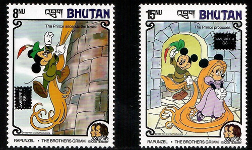 Bhutan 1986 disney - bhutan,