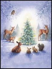Greeting Card - Deer Fox Owl
