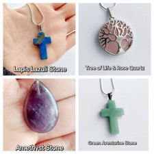 Silver Necklace With Stone