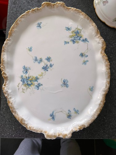 Antique coifee limoges oval - antique,