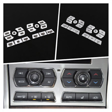 Silver Central Control Air Conditioner Button Sticker For Jaguar XF X250 12-15