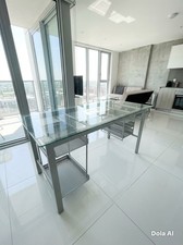 Glass Desk Good Condition