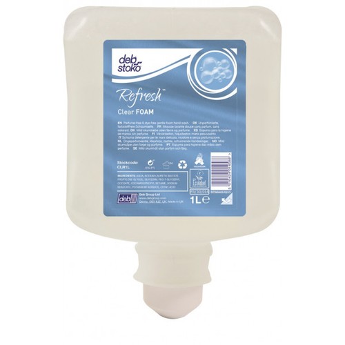 Deb refresh clear foam hand - refresh,