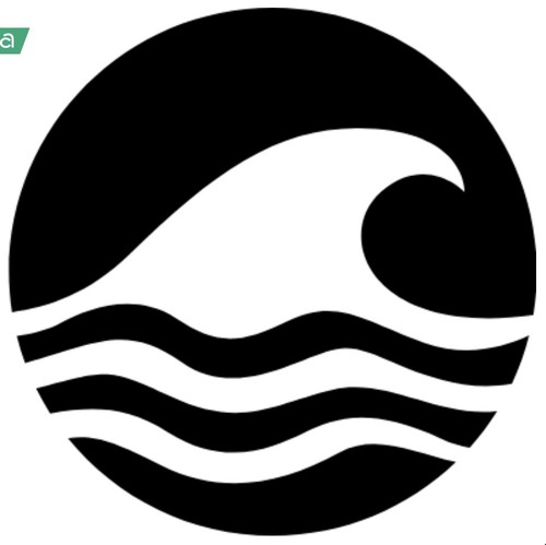 Waves vinyl decal sticker - decal,