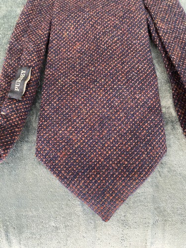 Purdey tweed wool burgundy - tweed, tie