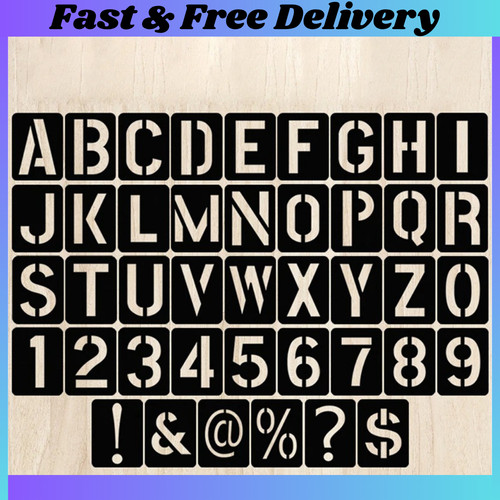 Pcs letter stencils - 42, large