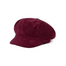 Ladies Corduroy Baker Boy Hat