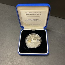 1998 Guernsey Silver Proof £5