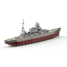 ZITIANYOUBUILD The Gneisenau Battleship 1:200 Scale Model 4694 Bricks