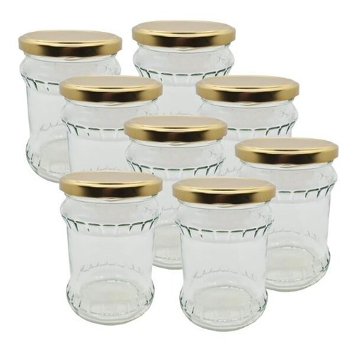 Glass jar 500ml - 500ml, gold