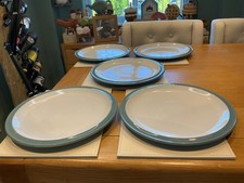 Denby Azure  Dinner Plates x 5