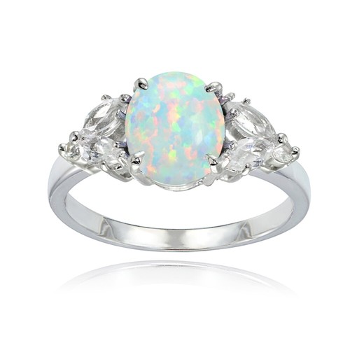 Sterling silver created white - sterling,