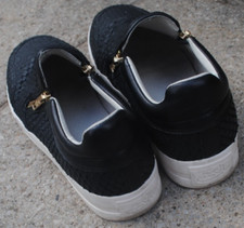 Ash Black Skate Shoes, Size 7 with zip detail and feather detail