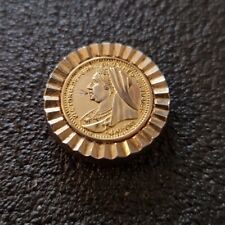 Antique Royalty Memorabilia Queen Victoria Brooch Badge Fob Pendant RM75
