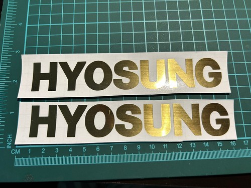 Hyosung tank fairing stickers - hyosung,
