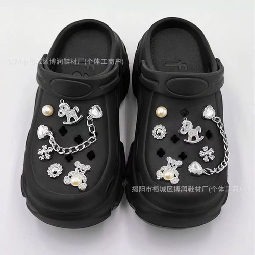 Bear shoes diy - bear, charms