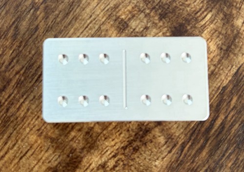 Double six domino cherished - double,