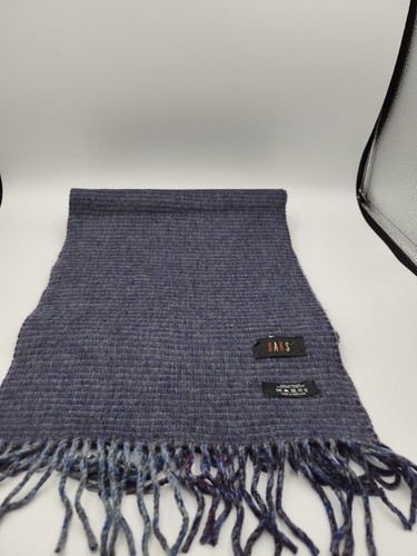 Daks blue 100 cashmere scarf - daks,