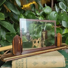 Vintage Art Deco Wooden Photo Frame with Glass 1920s/1930s Antique 