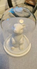 Glass Cloche White Rabbit