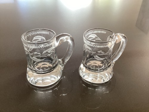 Pair victorian half pint - pair,