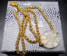 LALIQUE Carved Crystal Flower