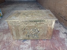 Antique Brass Coal Scuttle