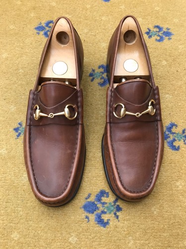 Gucci loafers leather shoes - loafers,