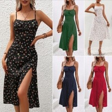 Boho Womens Floral Sexy Midi