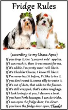 Lhasa Apso Dog Gift - Fridge