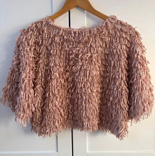 Zara pink fringe textured - fringe,