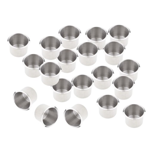 20pack chrome metal cup - 20pack,