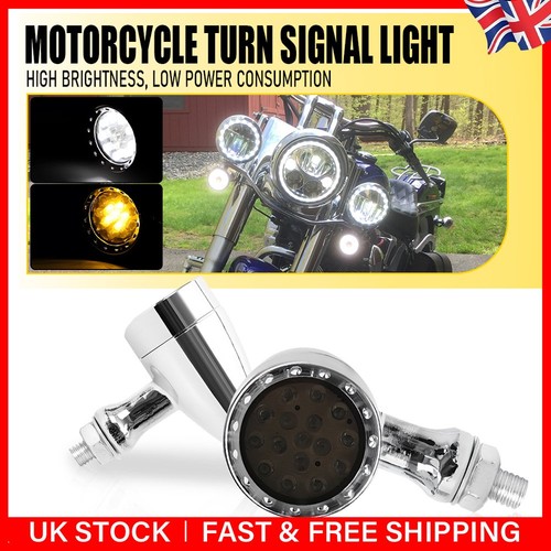 Motorcycle led chrome turn - 2x,