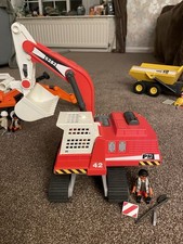 Playmobil Construction Large Excavator Digger PM 5282 With Figures And Tools