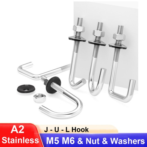 Hook bolts nut - m6, a2