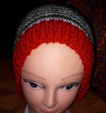 Christmas Pixie Beanie Style Hat Handmade Not Tagged extra large 