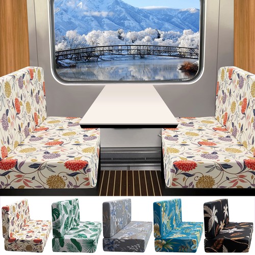 Floral caravan seat - floral, cover