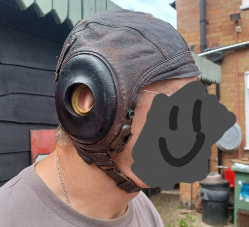 Ww2 leather flying helmet usa - ww2,