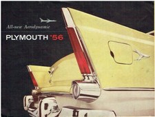 PLYMOUTH BELVEDERE SAVOY PLAZA & SUBURBAN ORIGINAL 1956 FACTORY SALES BROCHURE