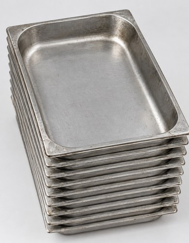 10x 65mm gastronorm trays - 1/1,