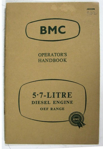 Bmc litre diesel engine - 5.7,