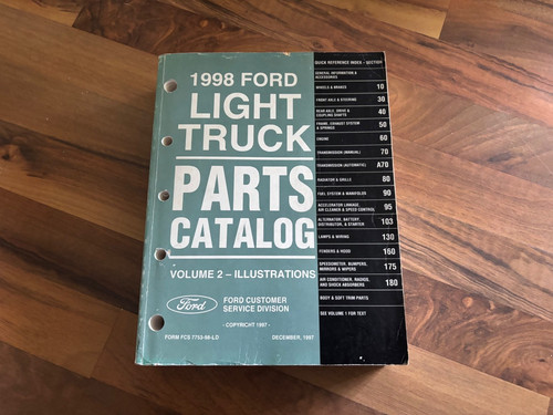 1998 ford truck parts catalog - truck,